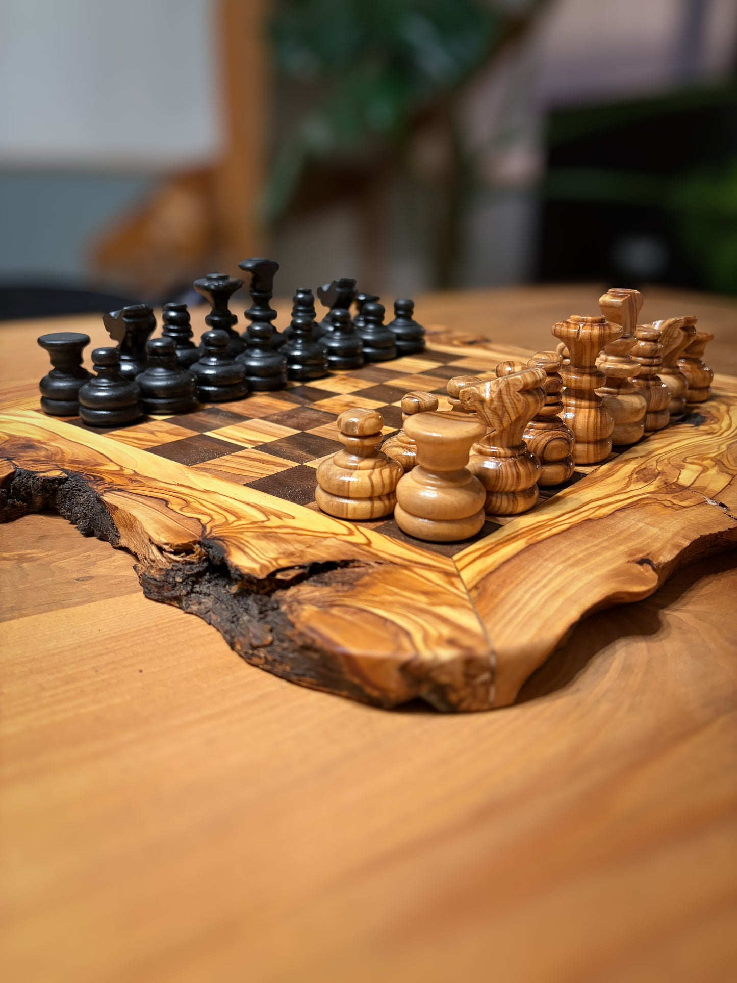 Échiquier Olivier noyer