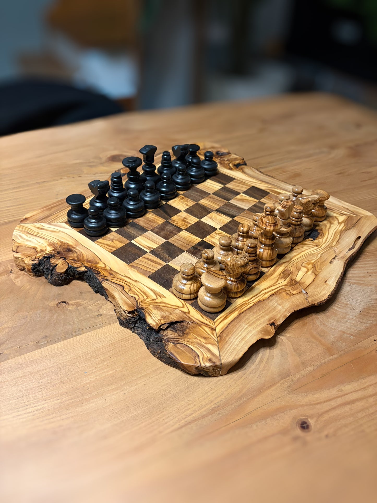 Échiquier Olivier noyer